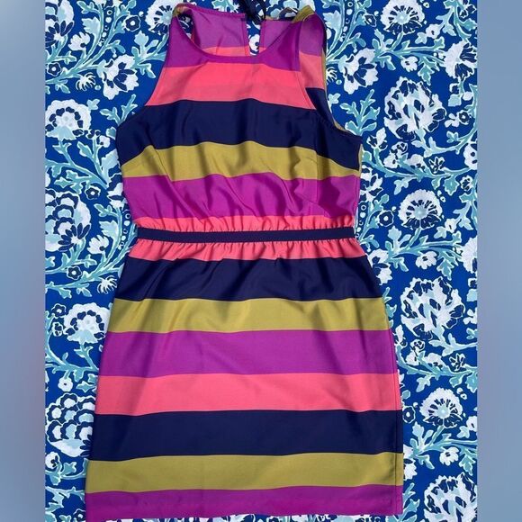 Loft Striped Shift Dress - Picture 5 of 8